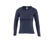 Women's long-sleeved cotton t-shirt, 150 g/m2, SOL'S Majestic colour navy-blue