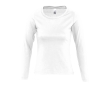 Women's long-sleeved cotton t-shirt, 150 g/m2, SOL'S Majestic colour white