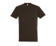 Unisex T-shirt made of 100% cotton, 190 g/m2, SOL'S Imperial colour dark brown