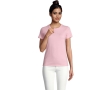 Women's 100% cotton t-shirt in colours, 190 g/m2, SOL'S Imperial colour pastel pink
