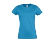 Women's 100% cotton t-shirt in colours, 190 g/m2, SOL'S Imperial colour cyan blue