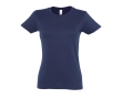 Women's 100% cotton t-shirt in colours, 190 g/m2, SOL'S Imperial colour navy-blue