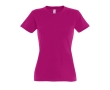 Women's 100% cotton t-shirt in colours, 190 g/m2, SOL'S Imperial colour fuchsia