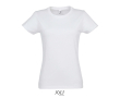 Women's 100% cotton t-shirt in colours, 190 g/m2, SOL'S Imperial  colour ivory