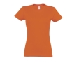 Women's 100% cotton t-shirt in colours, 190 g/m2, SOL'S Imperial colour orange