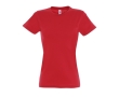 Women's 100% cotton t-shirt in colours, 190 g/m2, SOL'S Imperial colour red
