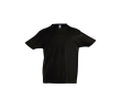 Children's t-shirt, 100% cotton, 190 g/m2, SOL'S Imperial colour black