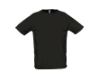Breathable t-shirt made of polyester, 140 g/m2, SOL'S Pioneer colour black