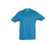 Children's cotton t-shirt, 150 g/m2, SOL'S Regent Kids colour cyan blue