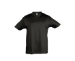 Children's cotton t-shirt, 150 g/m2, SOL'S Regent Kids colour black