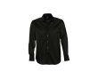 Men's shirt, cotton & elastane, 140 g/m2, SOL'S Brighton colour black