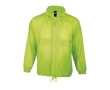 Waterproof unisex windbreaker, 210 g/m2, SOL'S Surf colour neon green