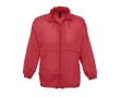 Waterproof unisex windbreaker, 210 g/m2, SOL'S Surf colour red