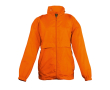 Weatherproof children's jacket with logo, 210 g/m2, SOL'S Surf colour orange