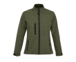 Waterproof softshell jacket for women, 340 g/m2, SOL'S Roxy colour military green