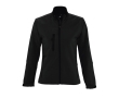 Waterproof softshell jacket for women, 340 g/m2, SOL'S Roxy colour black