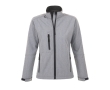 Waterproof softshell jacket for women, 340 g/m2, SOL'S Roxy colour marbled grey