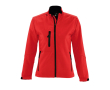 Waterproof softshell jacket for women, 340 g/m2, SOL'S Roxy colour dark red