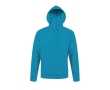 Hoodie with cotton and polyester, 280 g/m2, SOL'S Snake colour cyan blue
