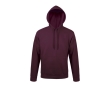 Hoodie with cotton and polyester, 280 g/m2, SOL'S Snake colour garnet