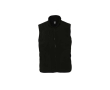 Unisex polyester fleece gilet, 320 g/m2, SOL'S Norway colour black
