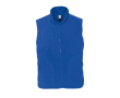 Unisex polyester fleece gilet with logo, 320 g/m2, SOL'S Norway colour royal blue