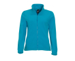 Fleece jacket for women, polyester, 300 g/m2, SOL'S North colour cyan blue