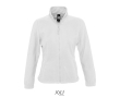 Fleece jacket for women, polyester, 300 g/m2, SOL'S North  colour white
