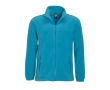 Polyester fleece jacket, 300 g/m2, SOL'S North colour cyan blue