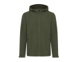 Branded men’s softshell jacket, casual fit, 300 g/m² colour khaki