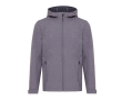 Branded men’s softshell jacket, casual fit, 300 g/m² colour marbled grey