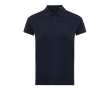 Women's casual-fit recycled cotton piqué polo, 220 g/m² colour navy-blue