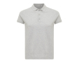 Women's casual-fit recycled cotton piqué polo, 220 g/m² colour light grey