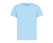 Kids’ T-shirt in recycled cotton, casual fit, 160 g/m² colour cyan blue