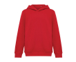 Kids’ recycled cotton hoodie sweatshirt, 280 g/m² colour red