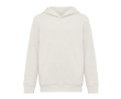 Kids’ recycled cotton hoodie sweatshirt, 280 g/m² colour off white