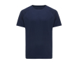 Casual-fit technical T-shirt in recycled polyester, 150 g/m² colour navy-blue