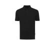 Regular-fit piqué polo in eco cotton, 220 g/m² colour black