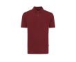 Regular-fit piqué polo in eco cotton, 220 g/m² colour burgundy