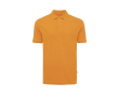 Regular-fit piqué polo in eco cotton, 220 g/m²  colour orange