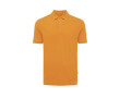 Regular-fit piqué polo in eco cotton, 220 g/m² colour dark orange