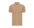 Regular-fit piqué polo in eco cotton, 220 g/m² colour light brown