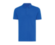 Regular-fit piqué polo in eco cotton, 220 g/m² colour royal blue