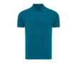 Regular-fit piqué polo in eco cotton, 220 g/m² colour blue gray