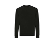 Crew neck sweatshirt in eco cotton, 340 g/m² colour black