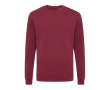Crew neck sweatshirt in eco cotton, 340 g/m² colour burgundy
