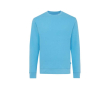Crew neck sweatshirt in eco cotton, 340 g/m² colour cyan blue