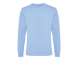 Crew neck sweatshirt in eco cotton, 340 g/m² colour pastel blue