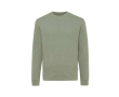 Speckled eco cotton sweatshirts for promotions, 340 g/m² colour marbled green