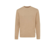 Speckled eco cotton sweatshirts for promotions, 340 g/m² colour light brown